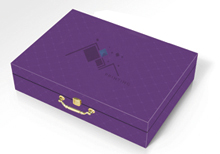 银卡手提式化妆品包装盒,UV